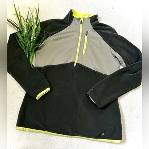 Columbia Thermal Mixed Textile Green Quarter Zip - Medium